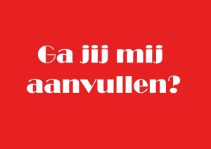 ga jij mij aanvullen?