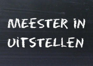 Meester in uitstellen