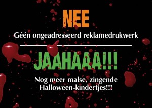 Halloween brievenbus-sticker