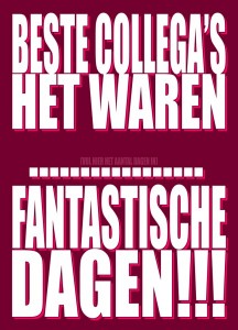 …. fantastische dagen!