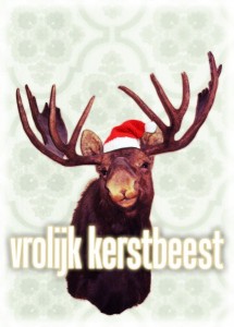 vrolijk kerstbeest