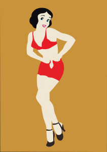 Sneeuwwitje pin-up