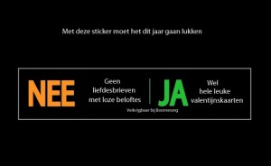 Nee/Ja sticker