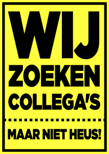 Wij zoeken collega’s…