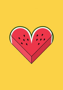 Heart melon