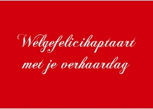 Gefelicihaptaart met je verhaardag