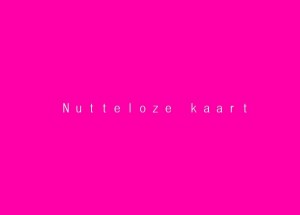 Nutteloze kaart