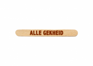 Alle gekheid…