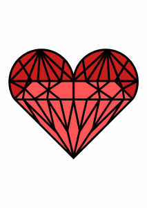 Diamond heart