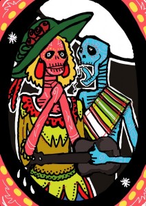 Valentijnkaart De los muertos