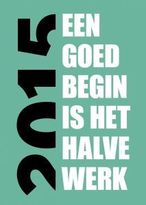 Een goed begin…