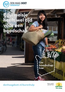 buurmeisje heeft wel tijd voor een boodschap (burenhulp gemeente den haag)