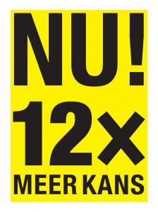 nu! 12x meer kans (controle alt delete)